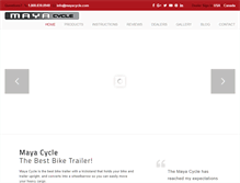 Tablet Screenshot of mayacycle.com